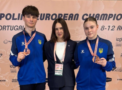 Шосткинці здобули дві бронзові медалі на чемпіонаті Європи зі стрибків на батуті фото