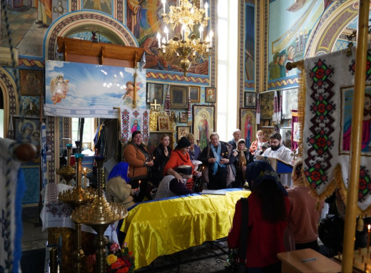 Охтирка попрощалася із захисником Юрієм Волковим фото Охтирка попрощалася із захисником Юрієм Волковим фото