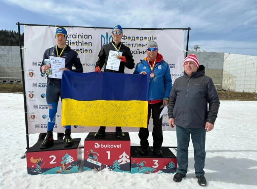 Сумські біатлоністи здобули друге місце на чемпіонаті України фото
