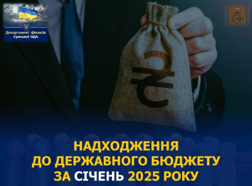 Мешканці Сумщини за місяць сплатили до державного бюджету 1,4 млрд грн фото