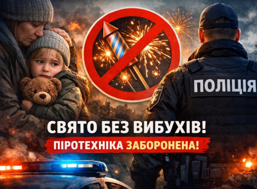 Заборона на піротехніку: поліція Сумщини нагадує про відповідальність під час свят фото