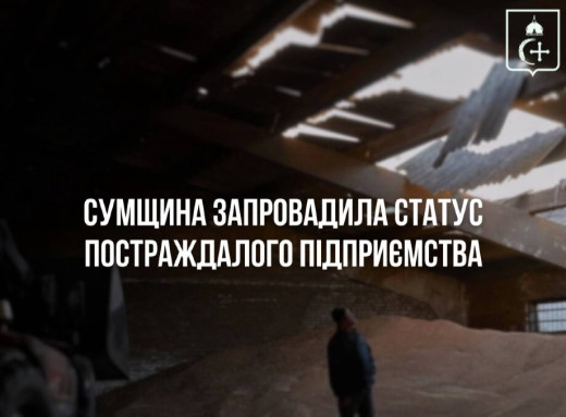 На Сумщині запровадили статус постраждалого суб'єкта малого бізнесу фото На Сумщині запровадили статус постраждалого суб'єкта малого бізнесу фото