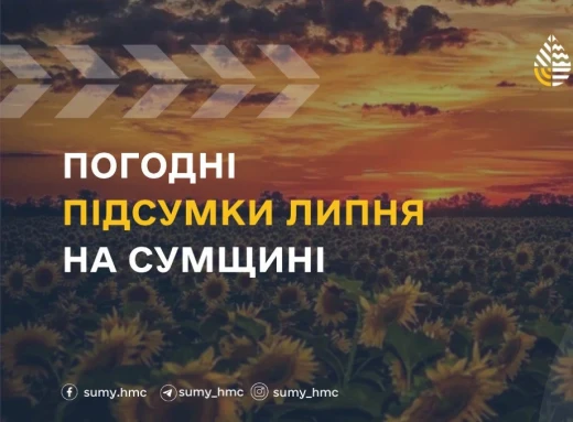 На Сумщині синоптики підбили погодні підсумки липня фото