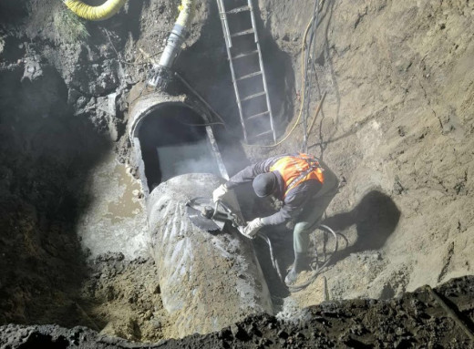 Ремонт колектора у Сумах триває у посиленому режимі фото