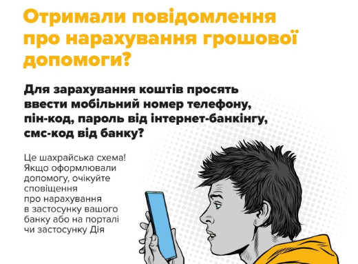 Поліція застерігає сум'ян від нової шахрайської схеми під виглядом грошової допомоги фото Поліція застерігає сум'ян від нової шахрайської схеми під виглядом грошової допомоги фото