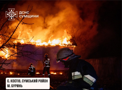 На Сумщині рятувальники двічі ліквідували пожежі в житловому секторі фото