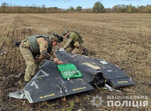 Вибухотехніки знешкодили збитий російський дрон на Сумщині фото