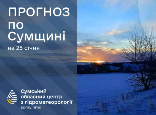 На Сумщині очікується мінлива погода: сніг, дощ та туман фото