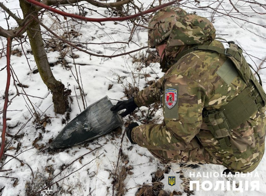 Вибухотехніки поліції Сумщини знешкодили збиті "шахеди" фото