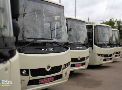 Сумщина отримала 30 автобусів від Південної Кореї фото Сумщина отримала 30 автобусів від Південної Кореї фото