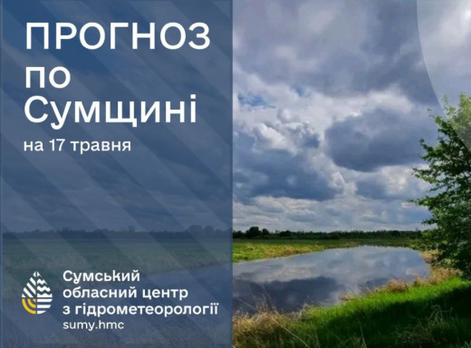 На Сумщині очікуються дощові вихідні, місцями з грозами фото На Сумщині очікуються дощові вихідні, місцями з грозами фото