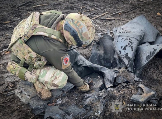 Вибухотехніки поліції Сумщини знешкодили шахед із 50-кілограмовою бойовою частиною фото