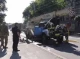 У Сумах на дорозі загорівся автокран (відео)
