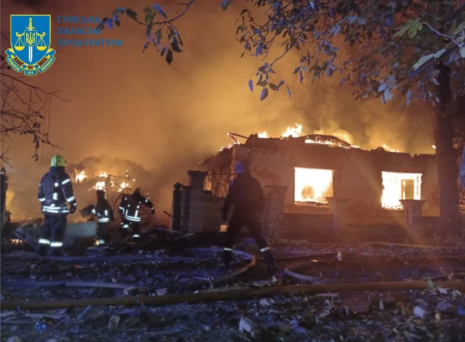 У Сумах розслідують вбивство мирних мешканців внаслідок нічної атаки дроном