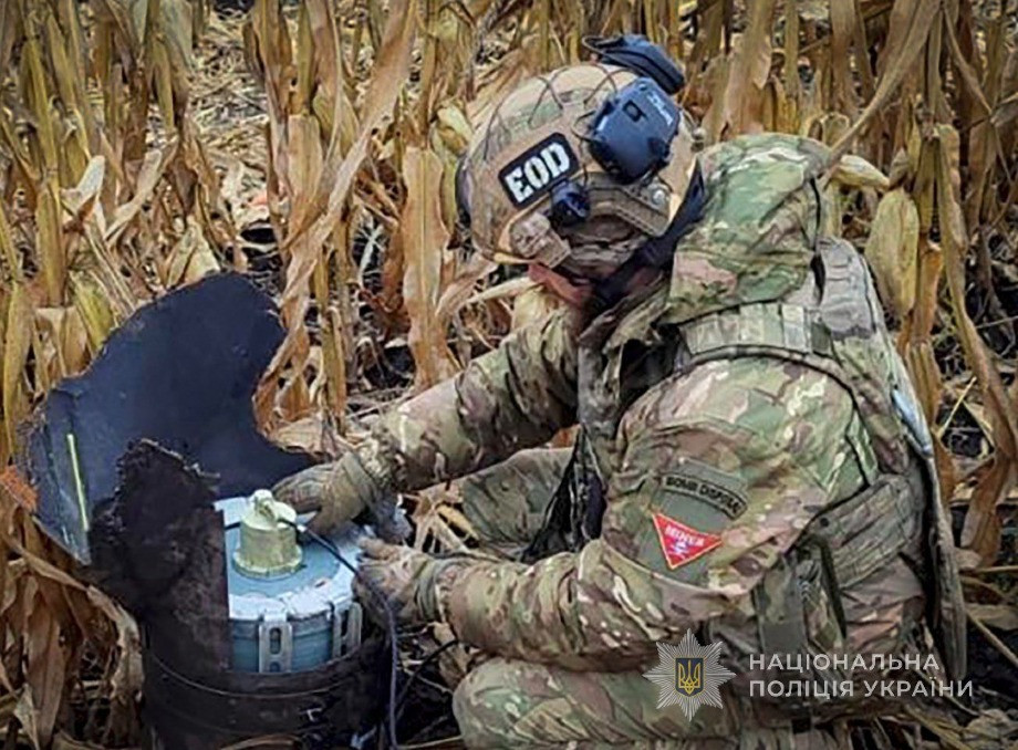 Поліція Сумщини знешкодила 50-кілограмову бойову частину російського безпілотника